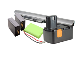 A pile o rechargeable batteries for small handheld appliances